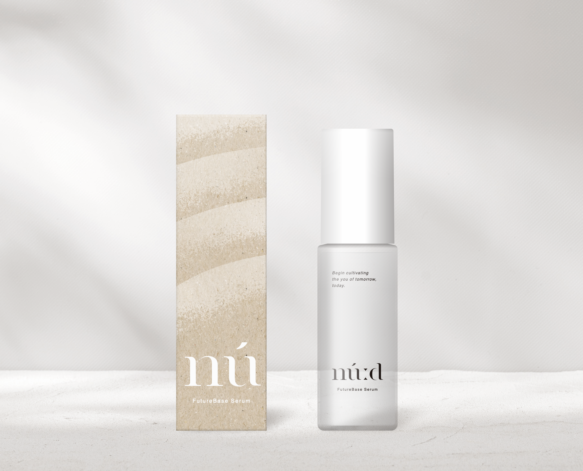 nú:d FutureBase Serum - 製品ボトルとパッケージ